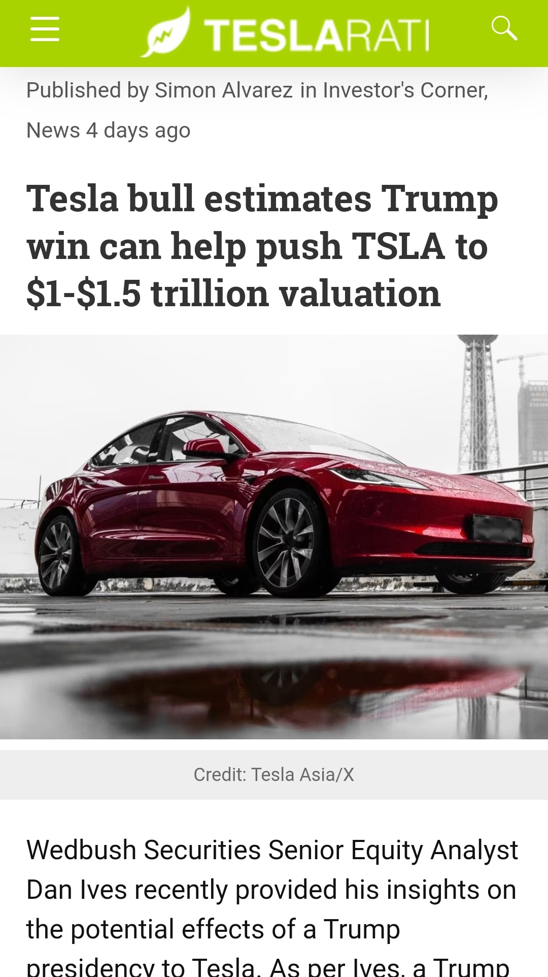 20+2 Reasons Why Tesla stock is up and may reach ATH price soon