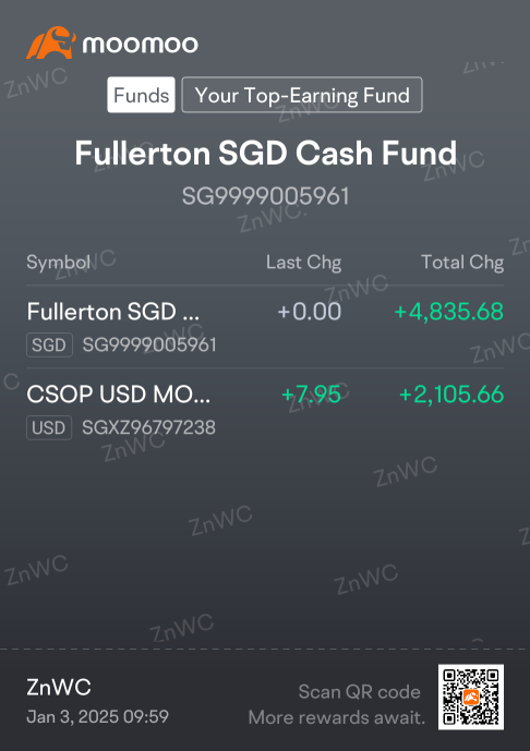 My fund investment in 2025 - Small return and Stable Passive income