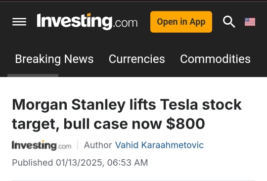 Tesla stock climbs after Morgan Stanley’s $800 Bull Case