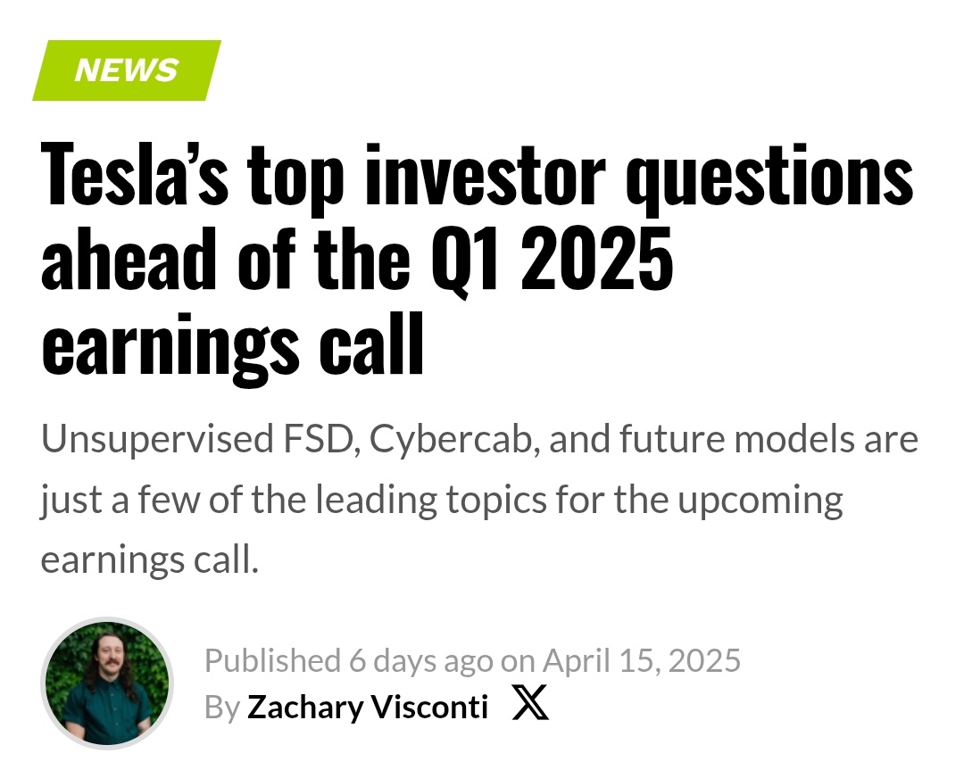 Balanced View: Tesla Q1 2025 Earnings Preview and Future Outlook