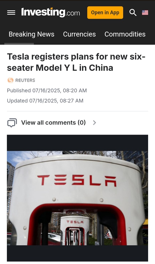 テスラは中国で新しい6人乗りモデルY Lの計画を登録しました