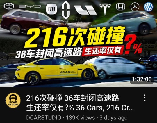 特斯拉在由中国国家媒体和字节跳动报道的驾驶辅助测试中击败了中国竞争对手(比亚迪和小米),其Model 3和Model X在六个场景中的五个通过了高速公路测试,而比亚迪的腾势Z...