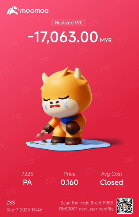 Clear all MY stock. Time wasting Market.