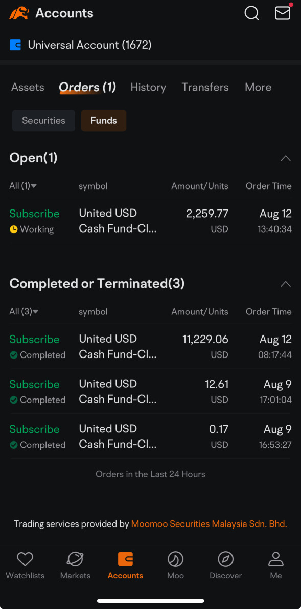 United USD Cash Fund