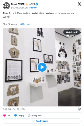 Bitcoin artist says ‘fascination’ brought thousands to BTC art exhibition