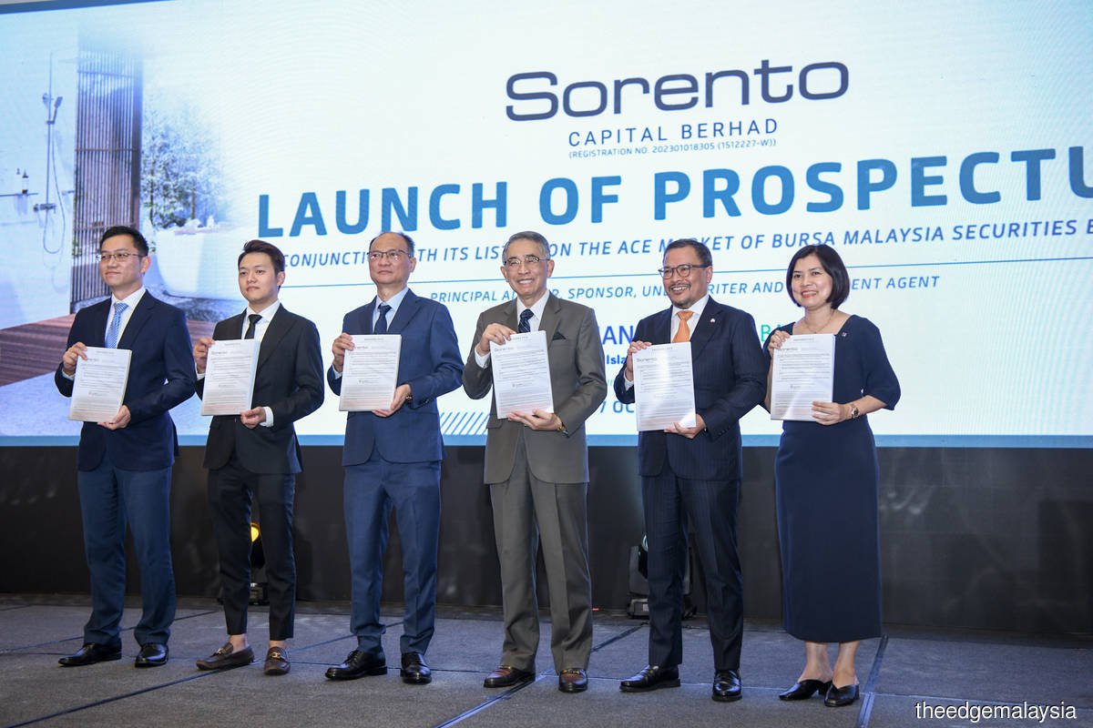 ACE Market-bound Sorento Capital Sets IPO at 37 Sen a Share to Raise Up to RM84.7m