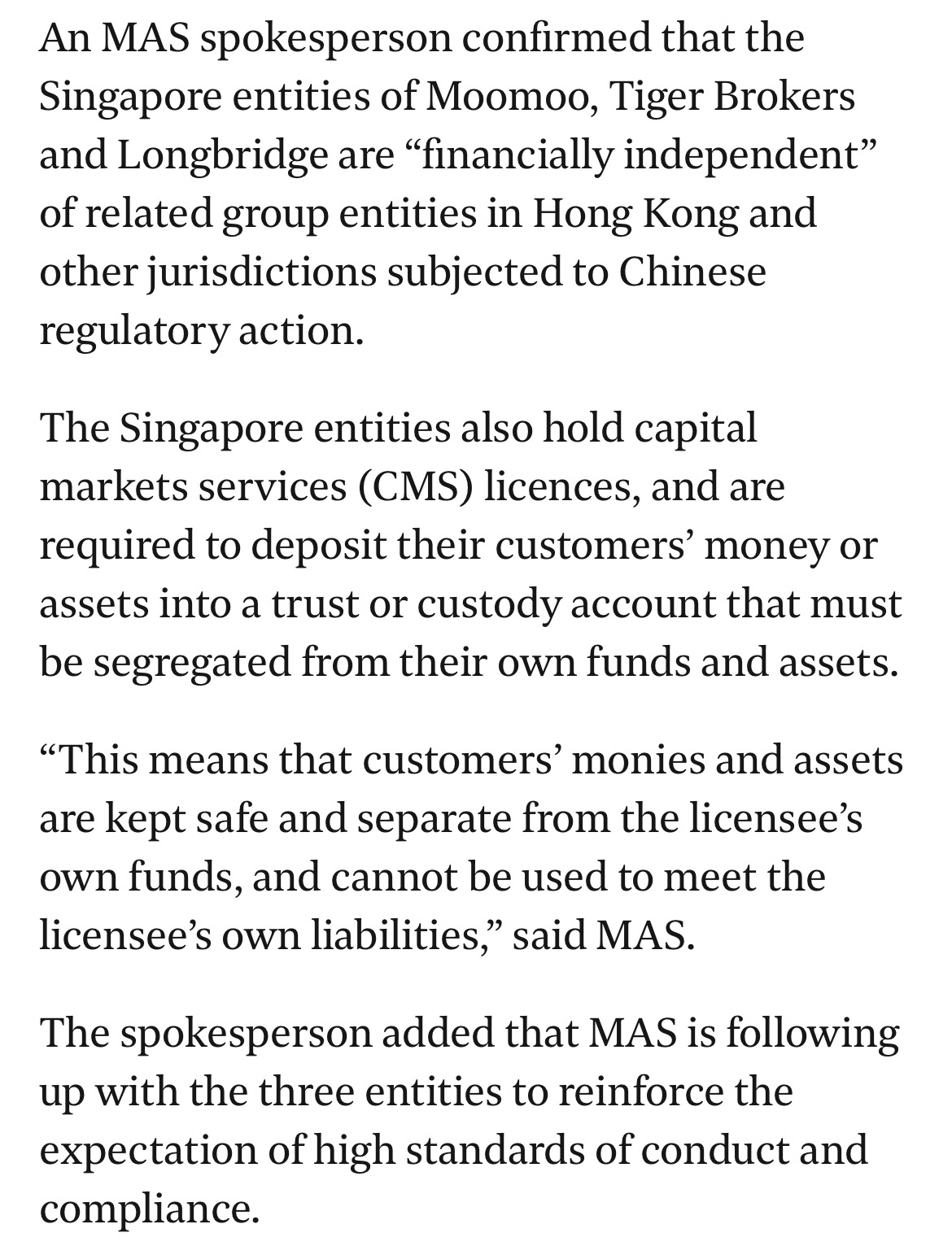 Singapore investors stay with digital brokers amid China curbs