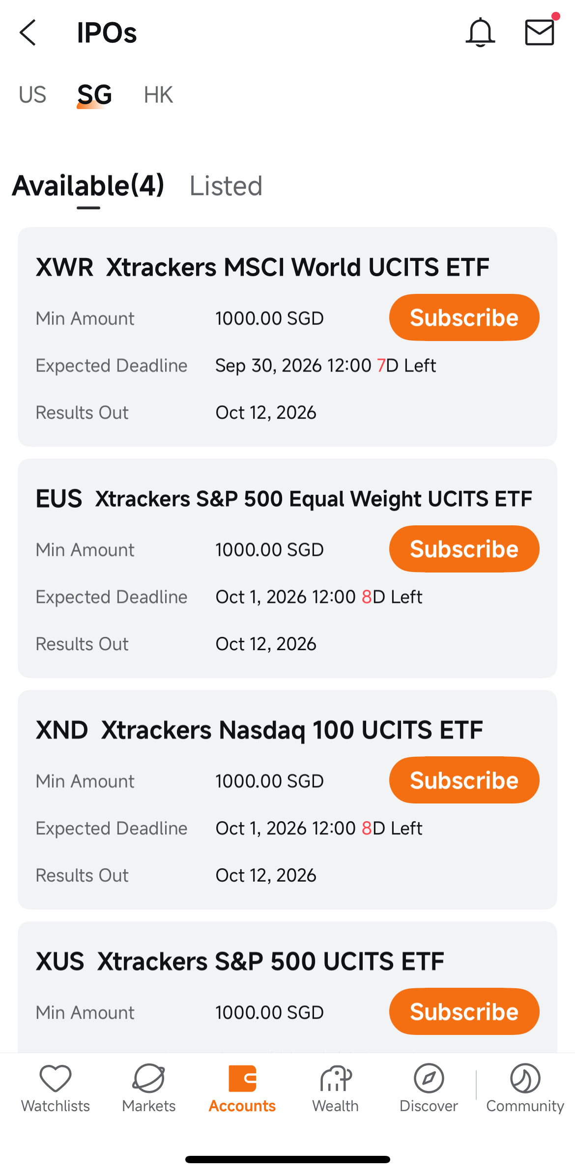 现可选择以新加坡元投资UCITS ETF