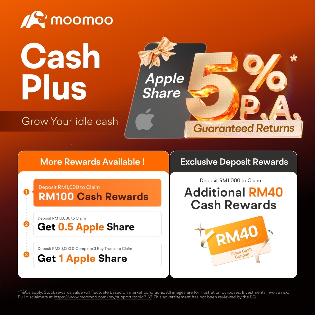 moomooマレーシアからの無料アップルシェアキャンペーン