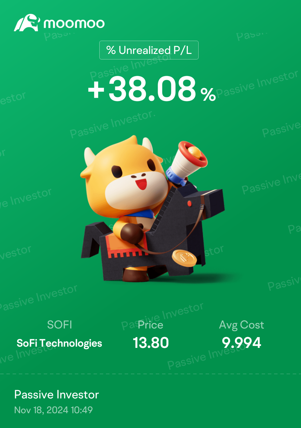 为Sofi成功进入标普500指数...最终进入道琼斯指数干杯!!!市值6000亿...全球第二大市值公司- moomoo 社区