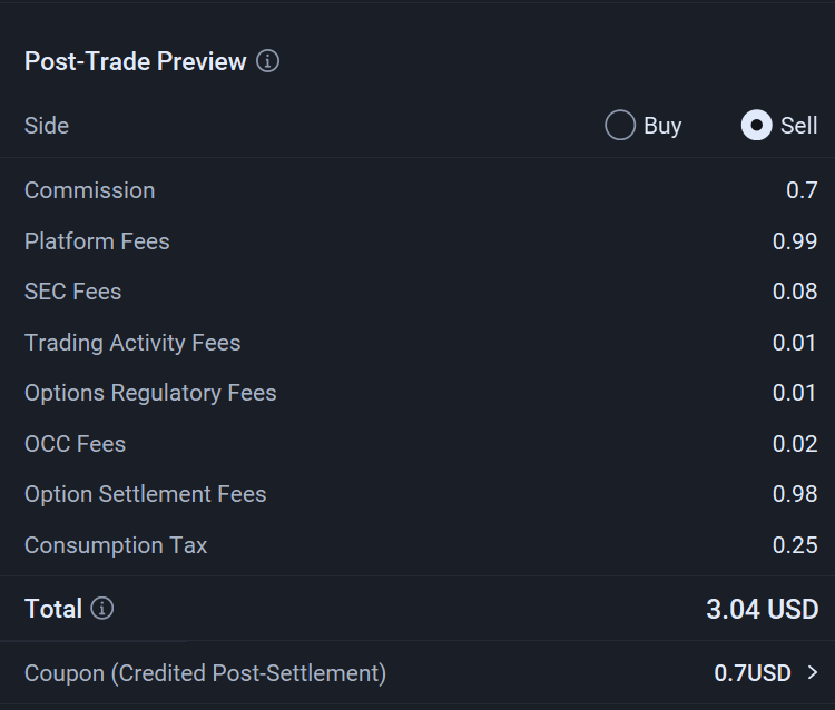 My last options feature review & QoL request (Options comms are actually cheaper?)