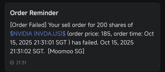 Order Failed 😨