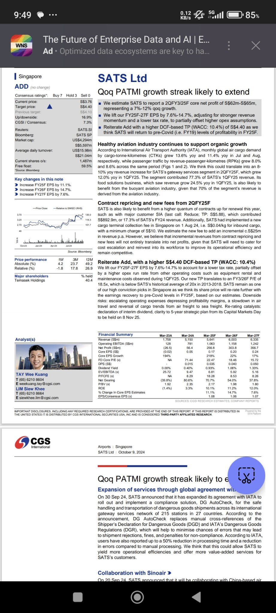 $SATS (S58.SG)$ from L&T