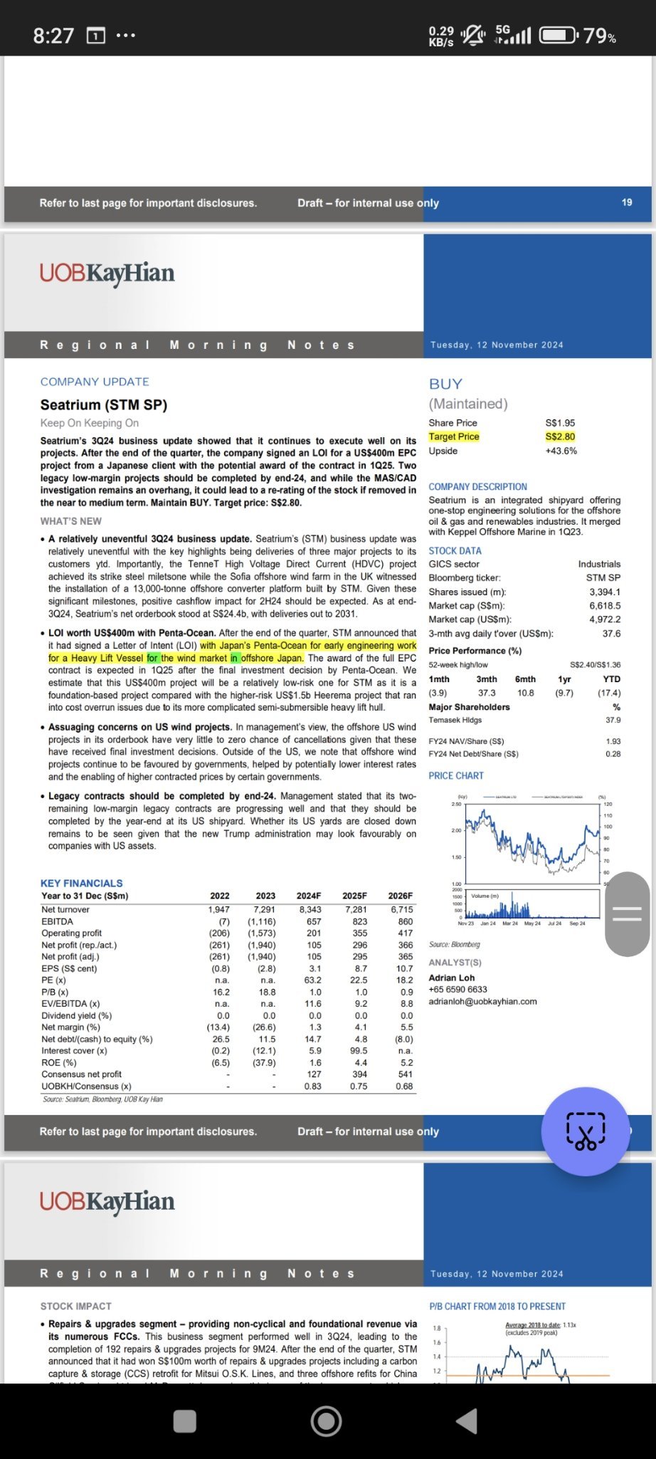 $Seatrium Ltd (5E2.SG)$ エルアンドティーから。それは塩の小さな量です