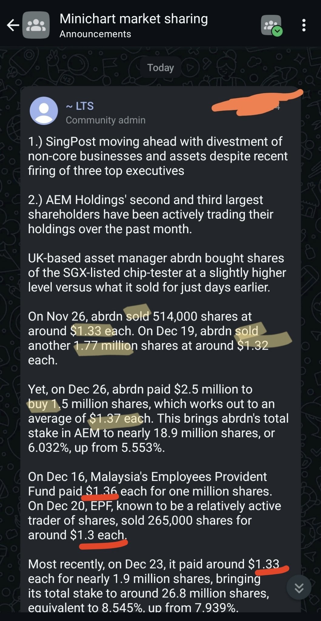 $AEM SGD (AWX.SG)$ wut is with buy high sell low and rebuy at high price shortly? some catalyst coming or ex temasek protégé work for them?[Scowl]