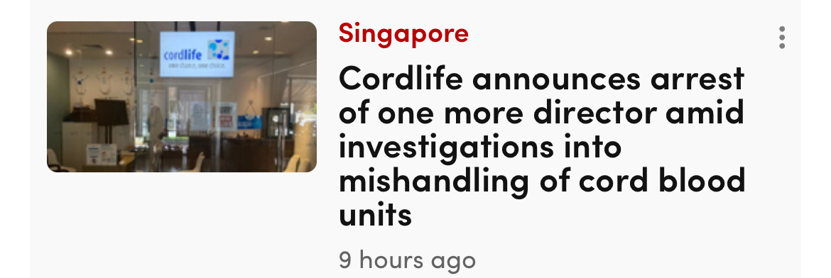 $Cordlife (P8A.SG)$1人の監督が逮捕されました