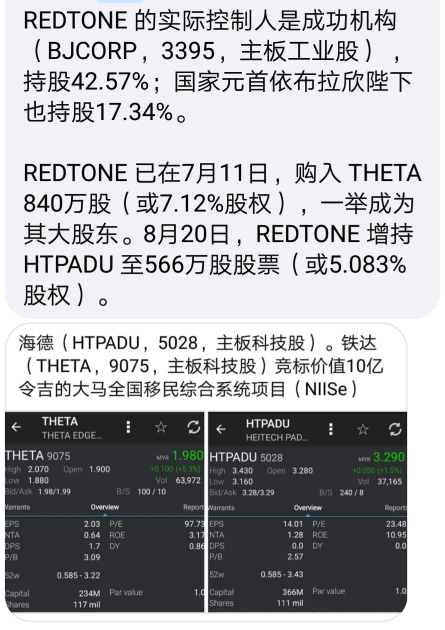 REDTONE的万无一失*BJCORP的志在必得