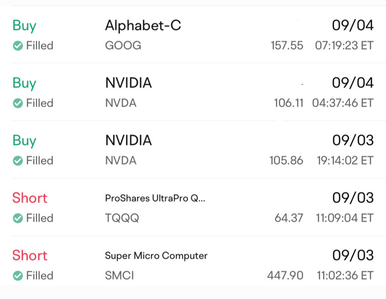 Bought more Nvda + Google | Shorting TQQQ/SMCI as a hedge‼️