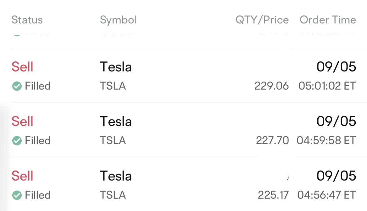 Sold all my Tesla to improve cash position‼️ More data incoming will be sept more volatile🔥