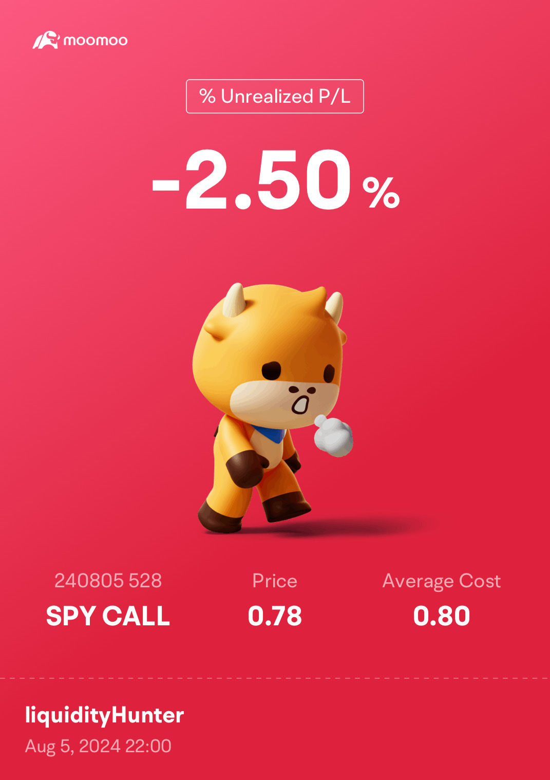 1000から0へのチャレンジの最初の取引 $SPDR S&P 500 ETF (SPY.US)$