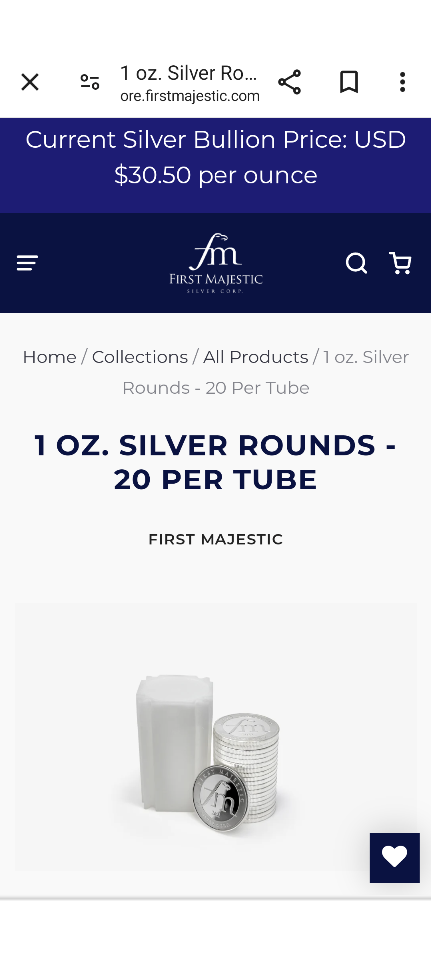 $First Majestic Silver (AG.US)$ it about time to capture the retail demand of sliver. $Newmont (NEM.US)$$Pan American Silver (PAAS.US)$$Vale SA (VALE.US)$$Agnic...