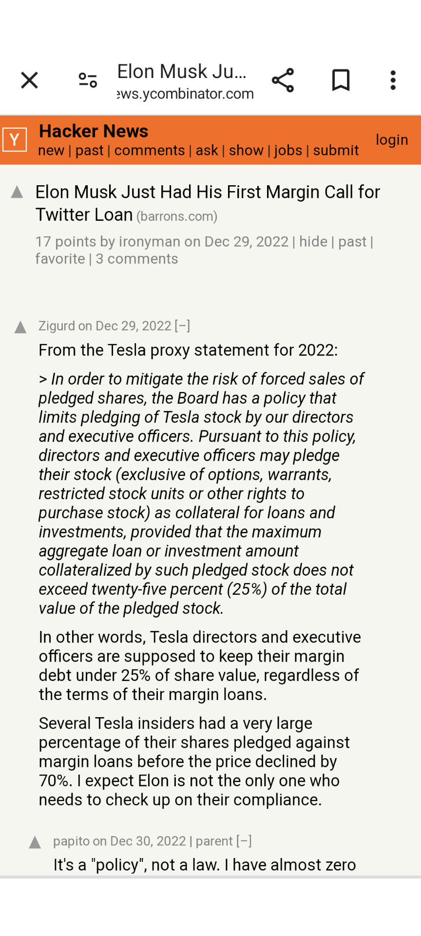 $Tesla (TSLA.US)$ be greedy when others are fearful...will Elon get margin called.