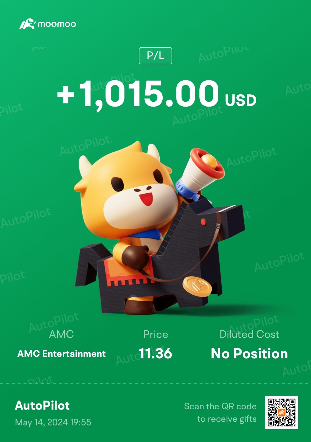 $AMCエンターテインメント HD A (AMC.US)$