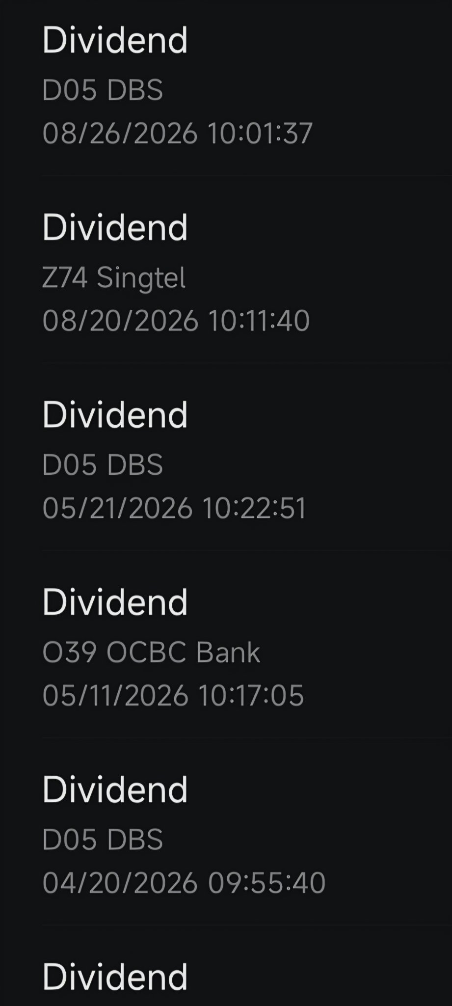 $undefined (O39.SG)$$undefined (D05.SG)$ ผมเนี่ยแหละเจ้าพ่อดอยตัวจริงเสียงจริง ไม่ใช่แค่ถือหุ้นนะ แต่ติดดอย DBS กับ OCBC หนักมาก