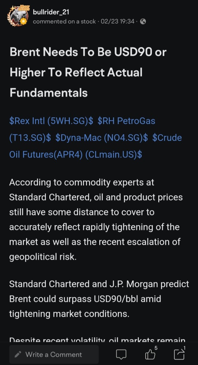 $REX國際 (5WH.SG)$$常青石油及天然氣 (T13.SG)$ 那些跟隨我購買的人，將會獲得很大的收益。