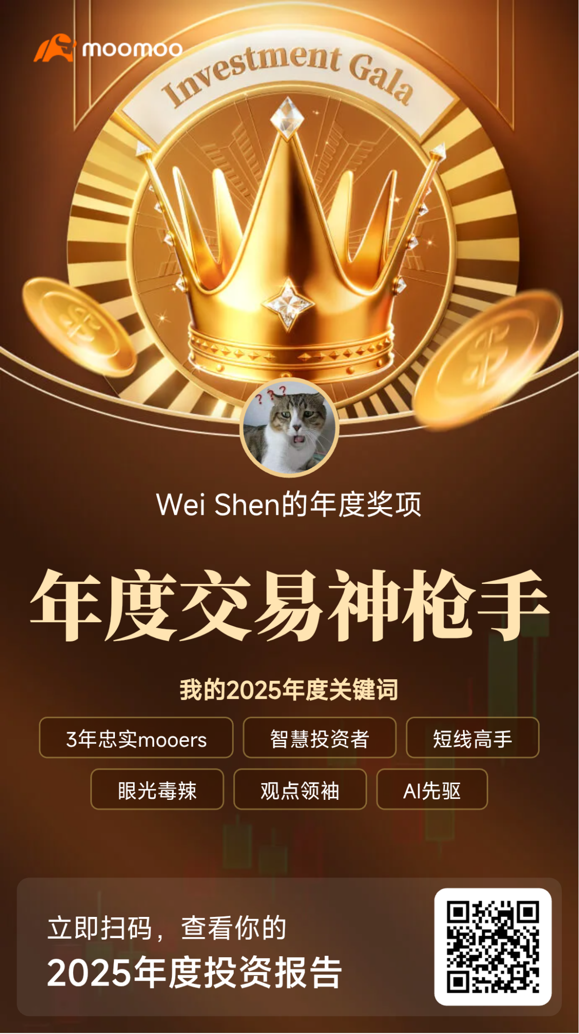 回顾我的2025年度投资报告，这一年是一个重要的学习过程。我的主要目标是建立一个更加多元化的投资组合，以应对市场波动。 ... - moomoo 社区