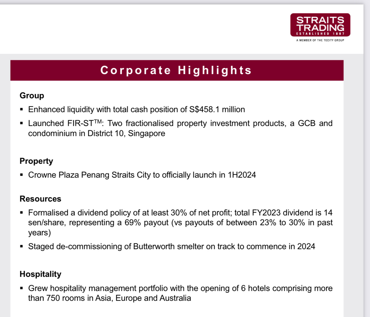 $Straits Trading (S20.SG)$ Dividend $0.14 per share thats 9.4% yield