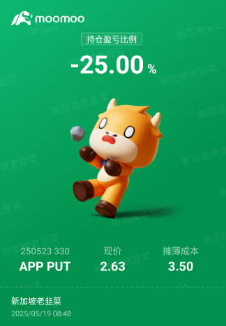 加油，今天最好給我跌到330以下，2張Put