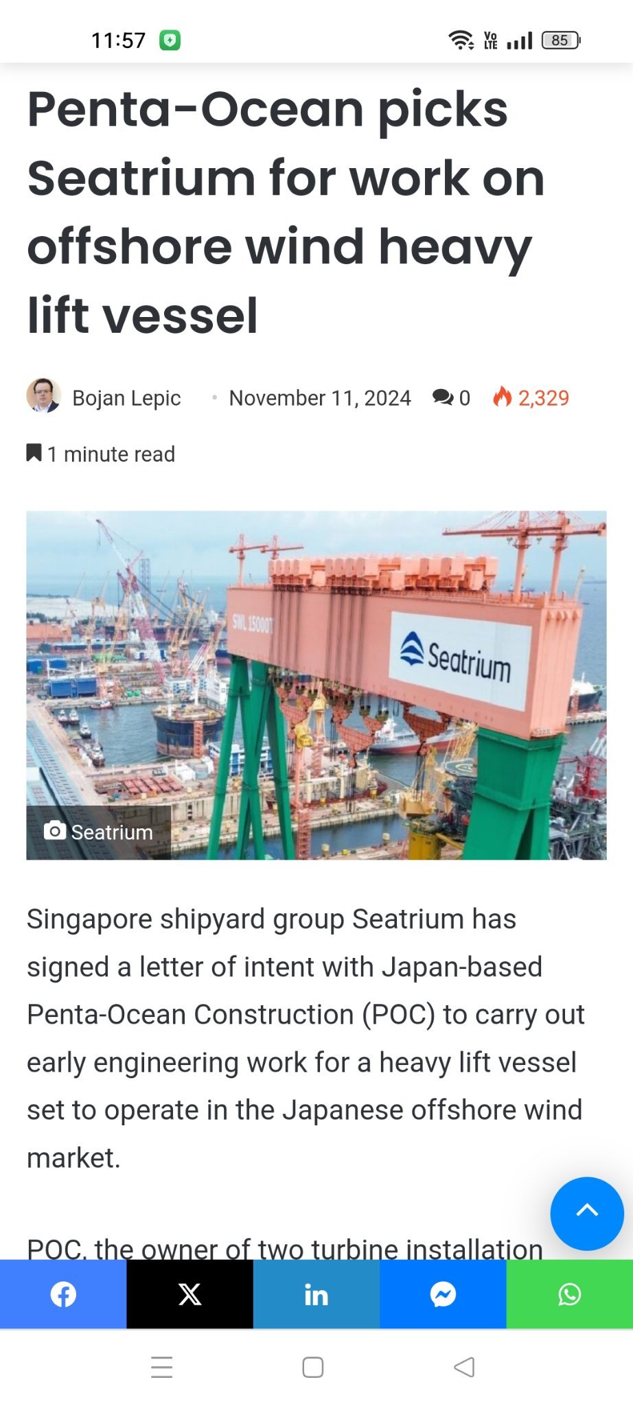 $Seatrium Ltd (5E2.SG)$