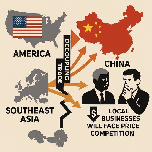 美国和中国之间贸易脱钩,关税战就已经没有任何意义