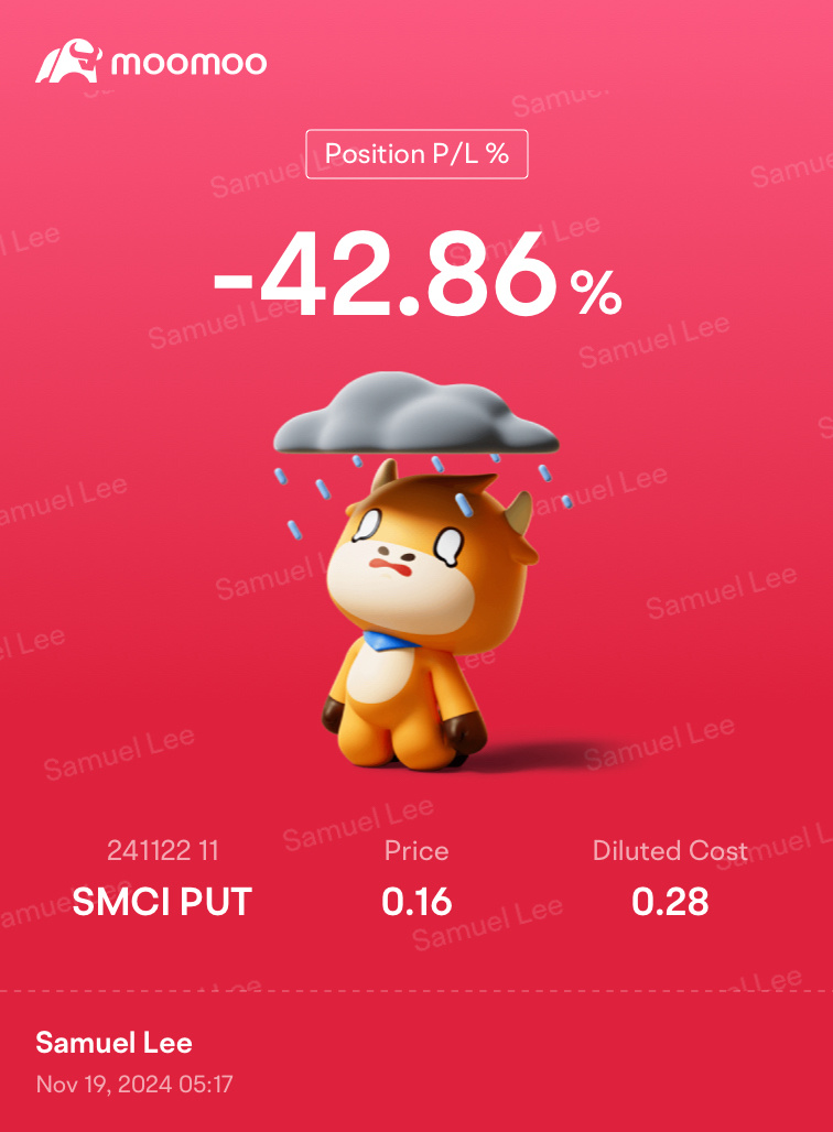 SMCI $11看跌 2024年11月22日