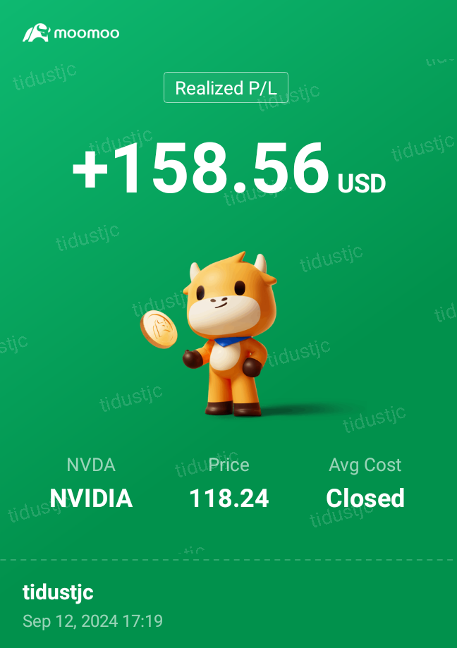 Nvidia entry price 108.09