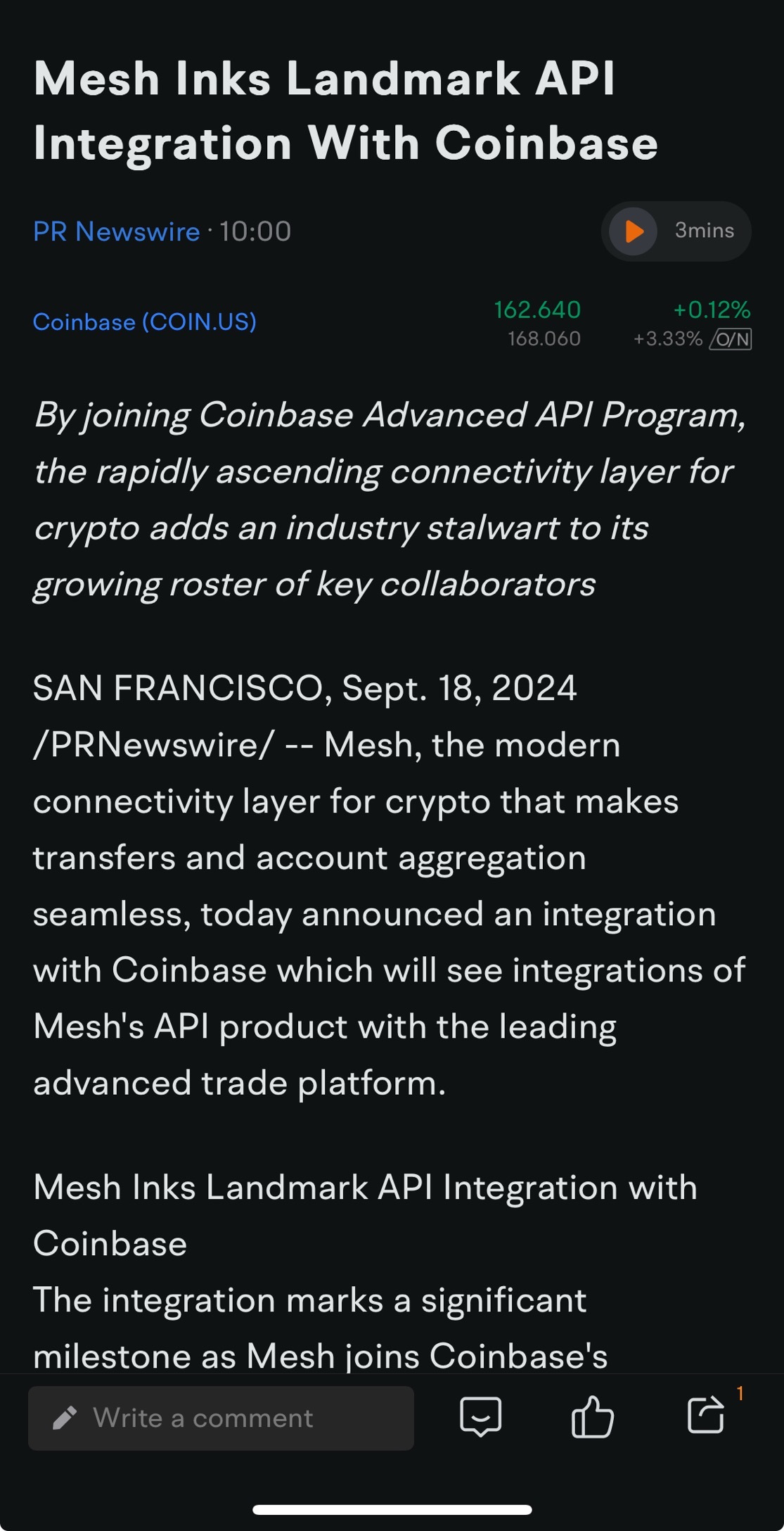 $Coinbase (COIN.US)$