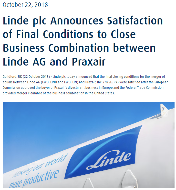 linde plc: 第1部分 - 业务