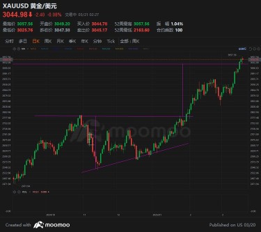 哎呀~ 已經超過3025+/-；在中期尋找下一個高點3210+/1