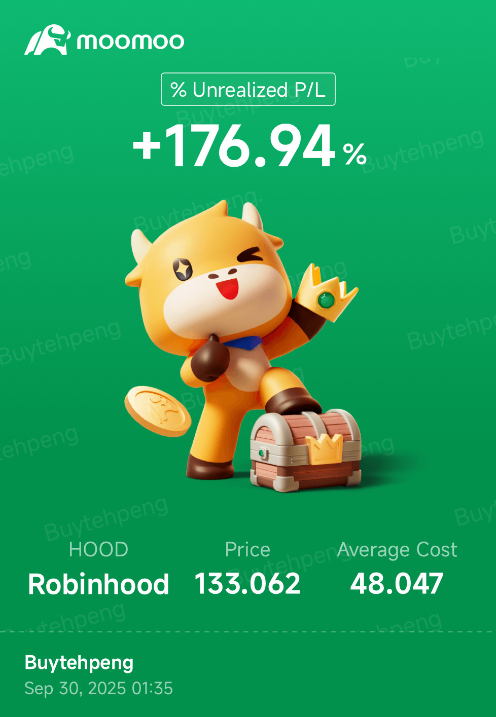 $Robinhood (HOOD.US)$ 做好長期準備！ [加油呀]