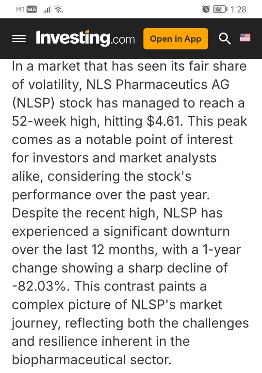 NLSP stock touches 52-week high of $4.61 amid market fluctuationsInvesting.comPublished 09/27/2024, 09:31 AM