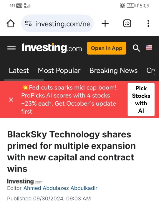 BlackSky 科技股票即將因新資金和合同獲勝而多方位擴張。