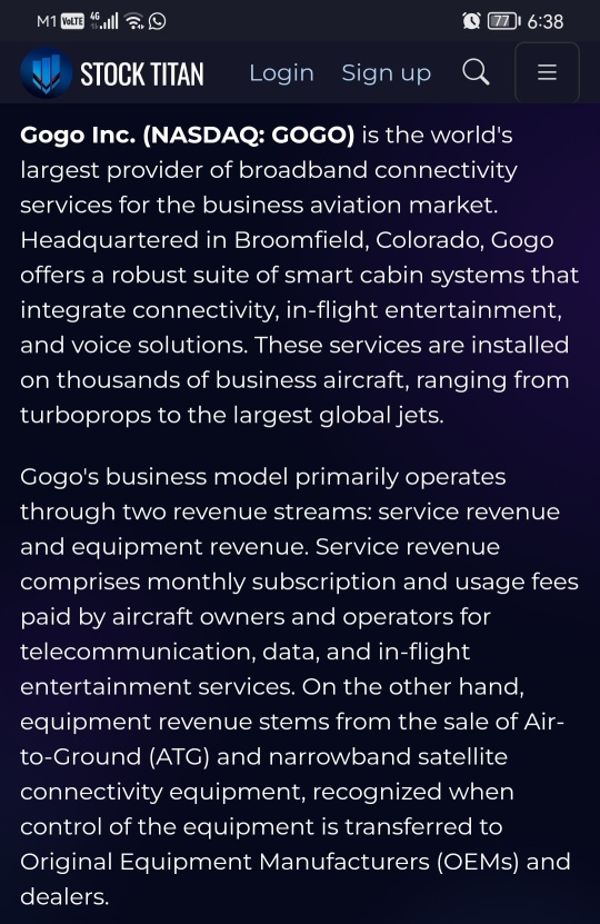 Recap on GOGO