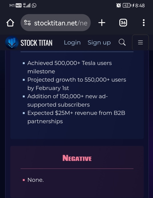 LiveOneの（ナスダック：LVO）テスラとのパートナーシップが500,000人以上のユーザー数を突破しました