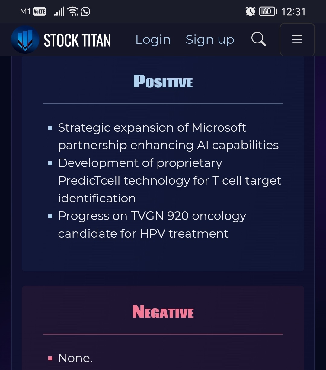 Tevogen Bio擴大與微軟的合作關係，深化人工智能合作並在Azure上開發PredicTcell技術