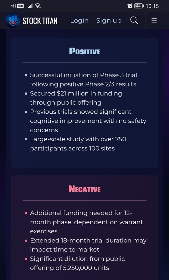 Annovis 宣布首批患者进入针对早期阿尔茨海默病的 Pivotal III 期研究