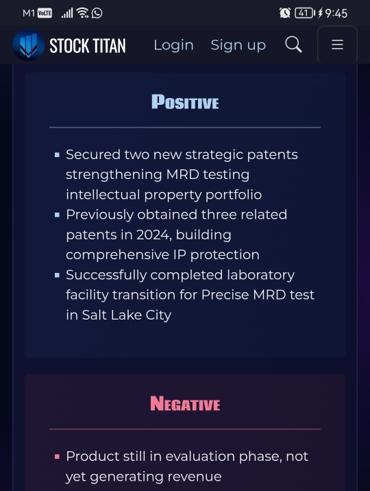 Myriad Genetics Announces Two New Patents Granted for its Molecular Residual Disease (MRD) Assay