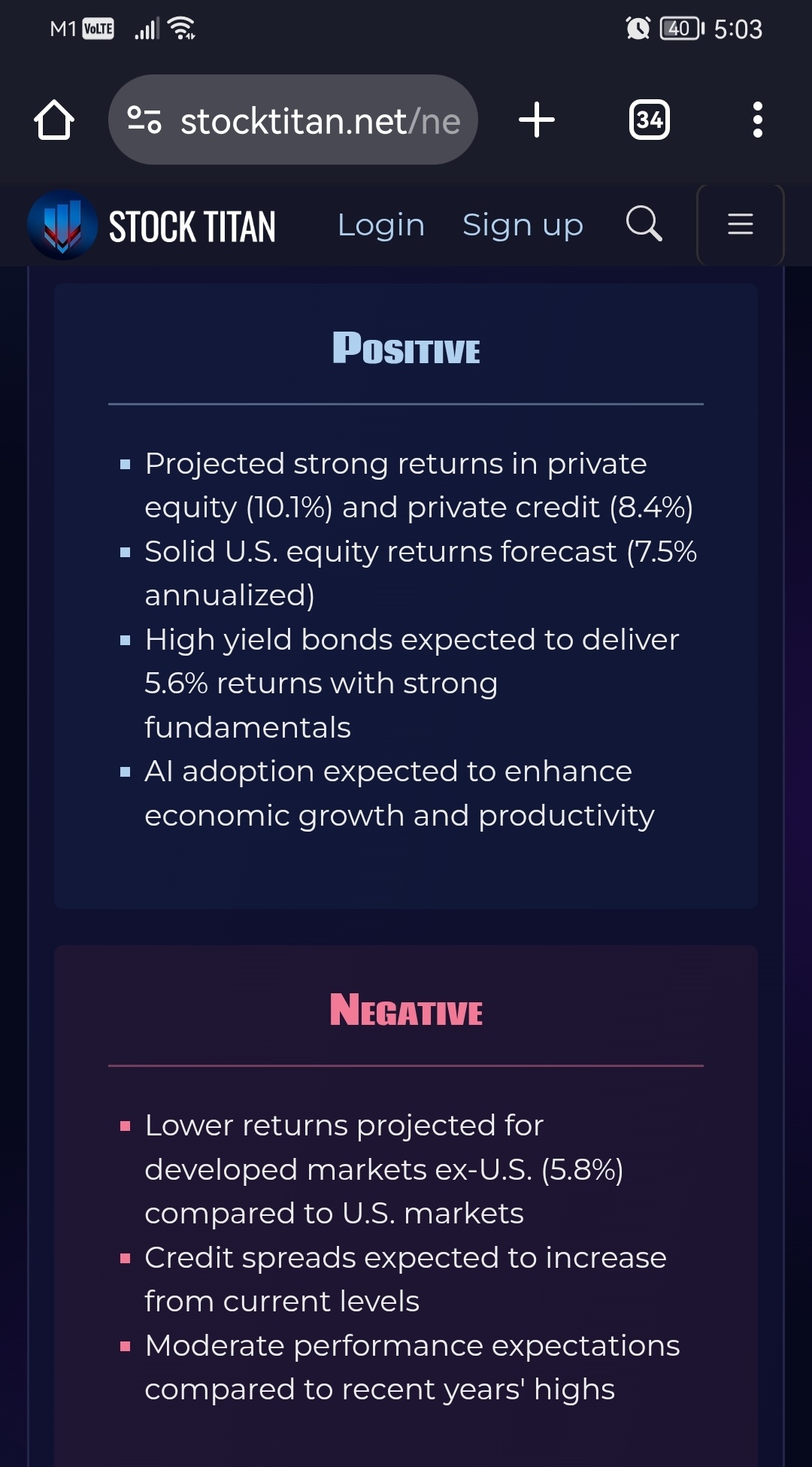 ノーザントラストは、穏健なグローバルエクイティのリターン、堅調な高収益債のパフォーマンス、そしてプライベートクレジットの... -  moomooコミュニティ