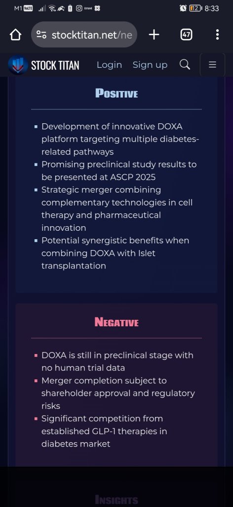 NLS Pharmaceutics and Kadimastem Unveil Multi-Target Approach to Diabetes, Expanding Beyond GLP-1 Therapies