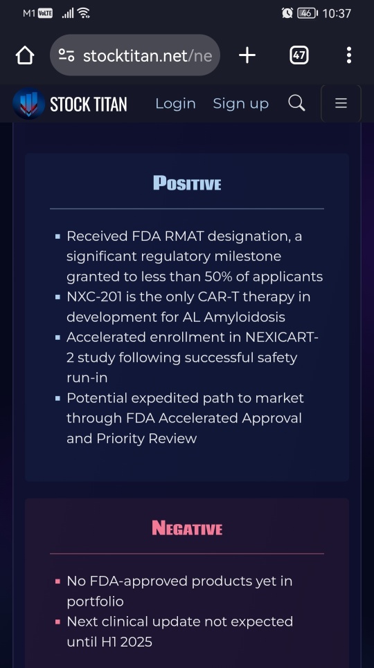 Immix Biopharma獲得FDA再生醫學先進療法（RMAT）認證，用於復發/難治性AL澱粉樣變病的NXC-201，立體優化的CAR-T療法